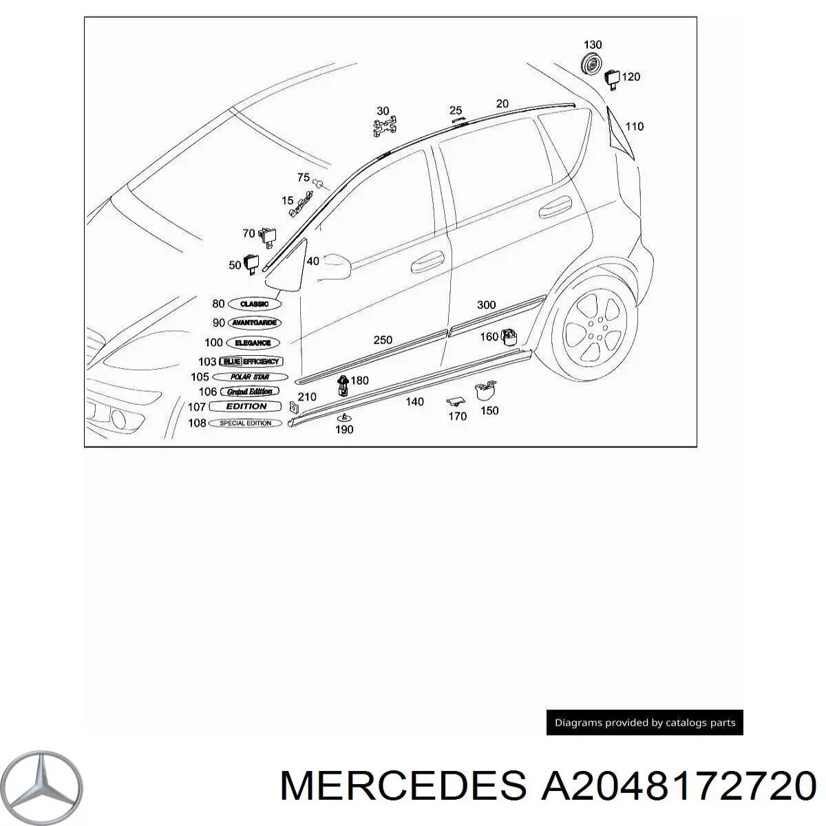 A2048172720 Mercedes 