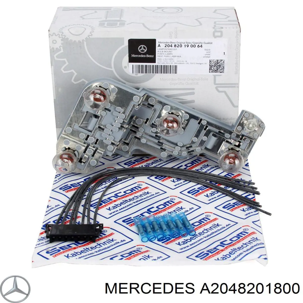 Купити A2048201800 Mercedes Плата заднього ліхтаря, контактна