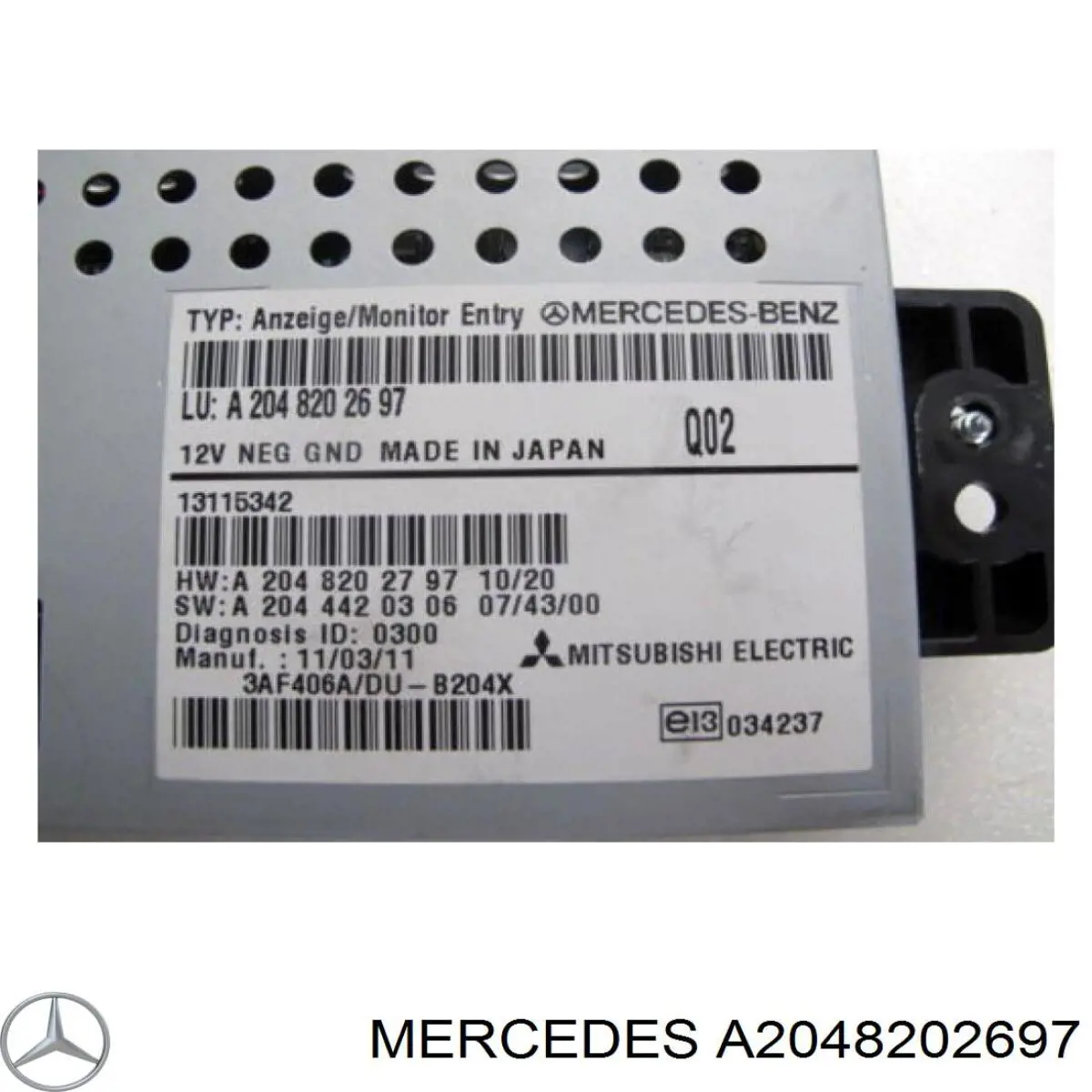 A2048202697 Mercedes