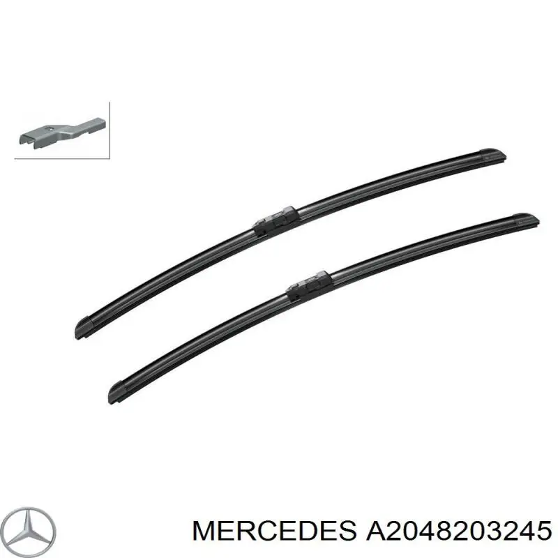 Купити A2048203245 Mercedes Щітка-двірник лобового скла, водійська