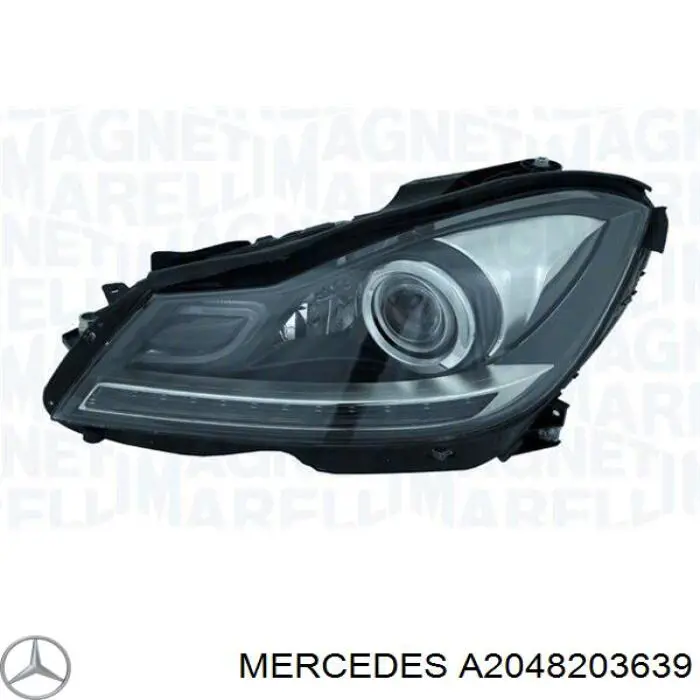 Купити A2048203639 Mercedes Права блок фара