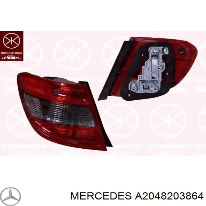 A2048203864 Mercedes Ліхтар задній правий