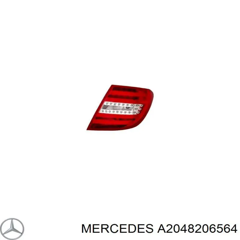 Задні ліхтарі Mercedes A2048206564 ціна, від 210.49 USD