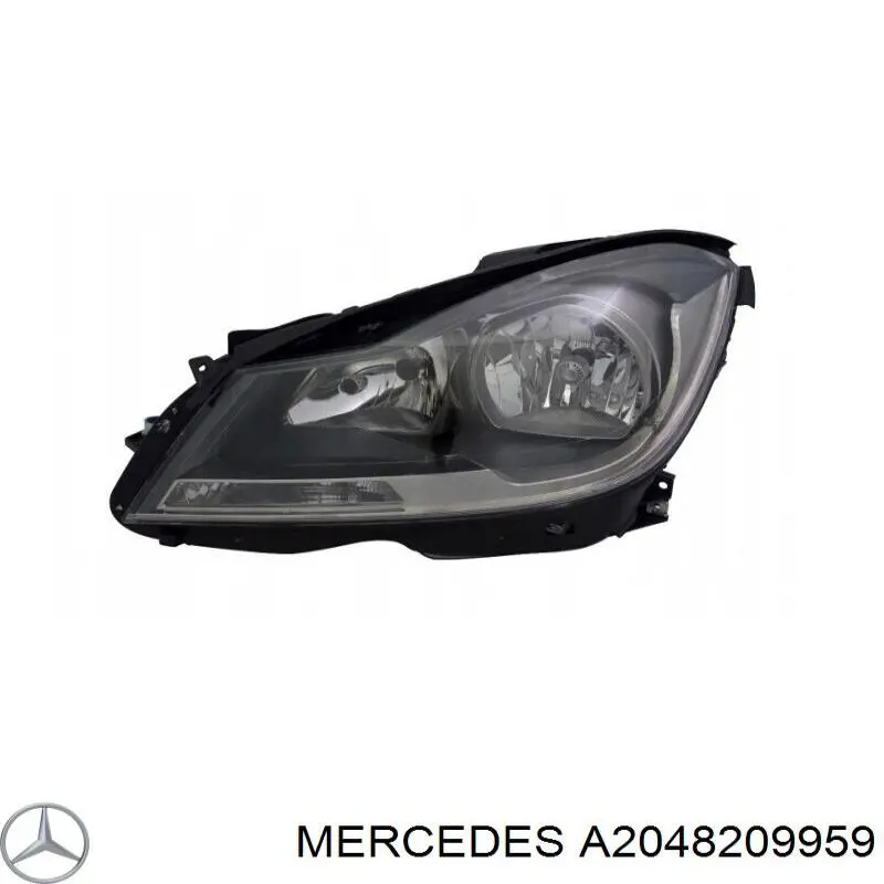 Купити A2048209959 Mercedes Основна фара в зборі ліва