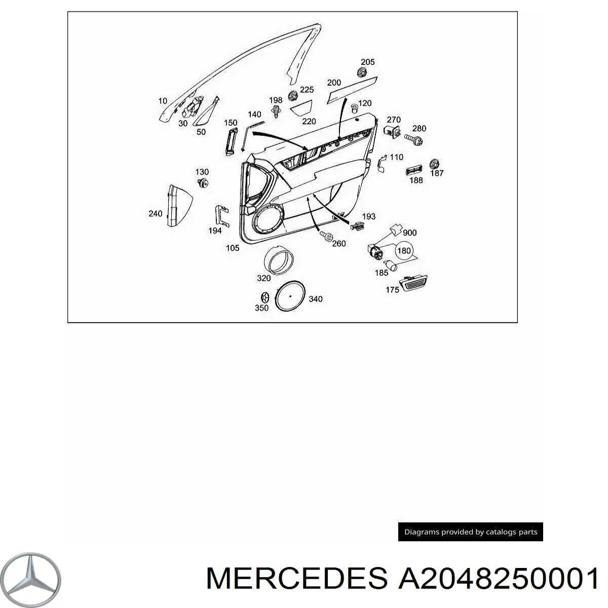  Mercedes A2048250001 ціна, від  USD
