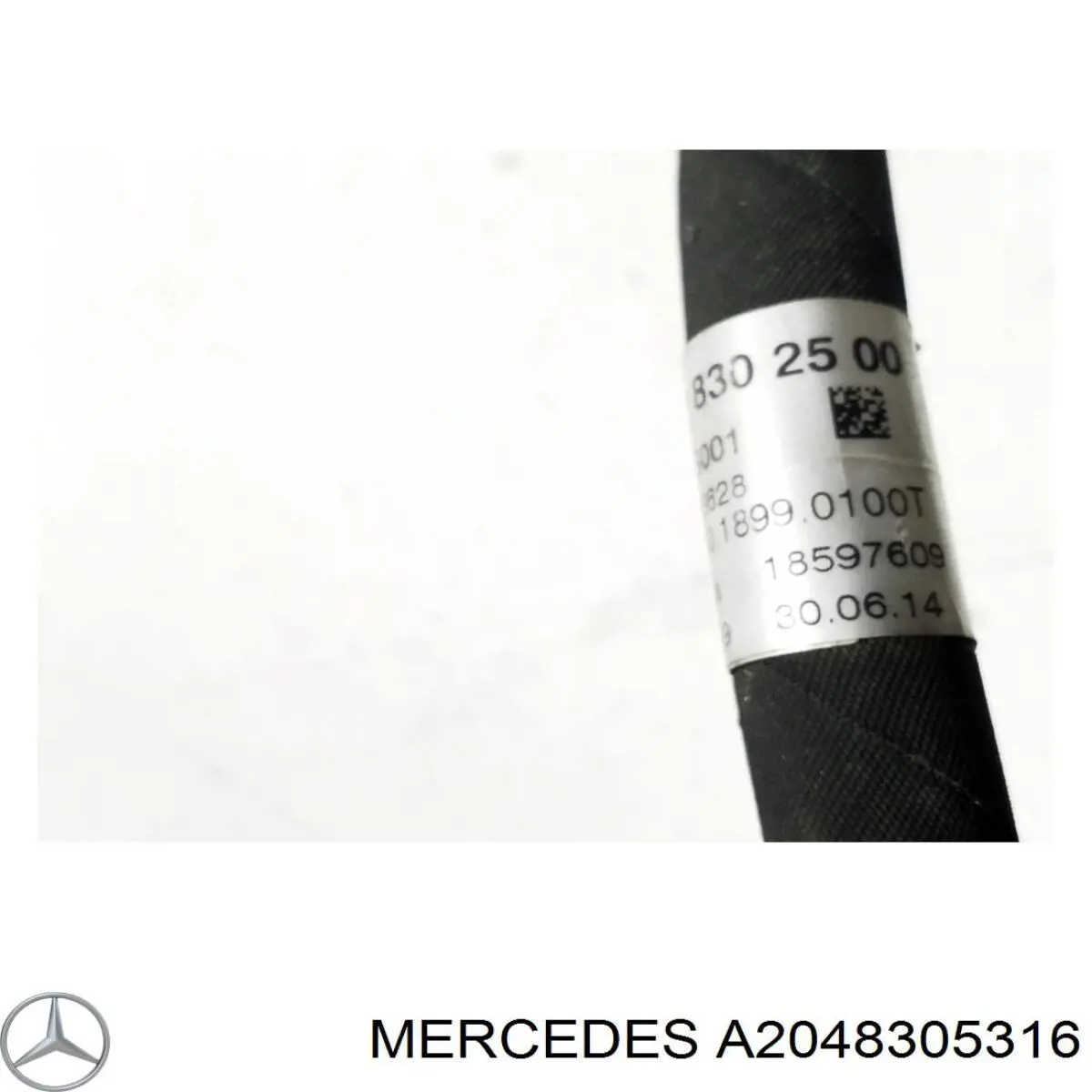 Шланг кондиціонера, від радіатора до випарника Mercedes A2048305316