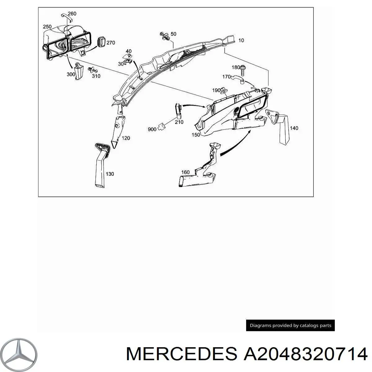  Mercedes A2048320714 ціна, від 9.88 USD