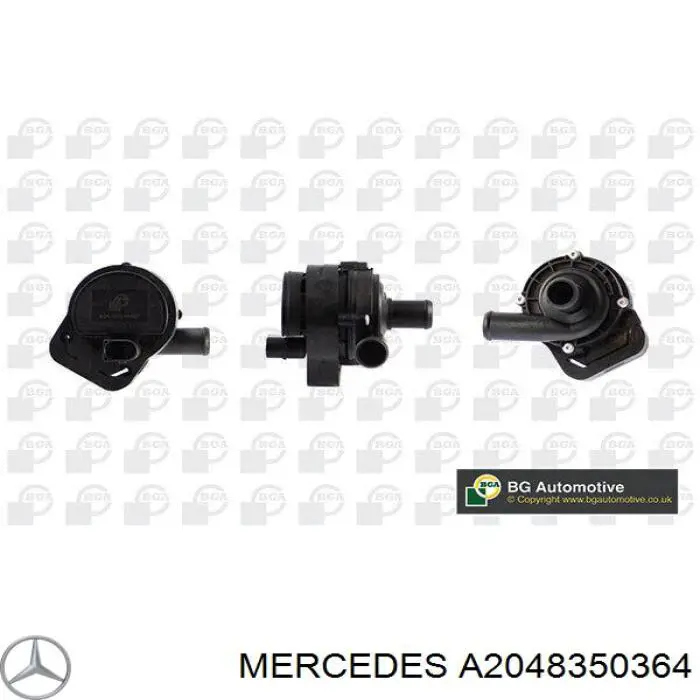 Купити A2048350364 Mercedes Помпа водяна, додатковий електричний