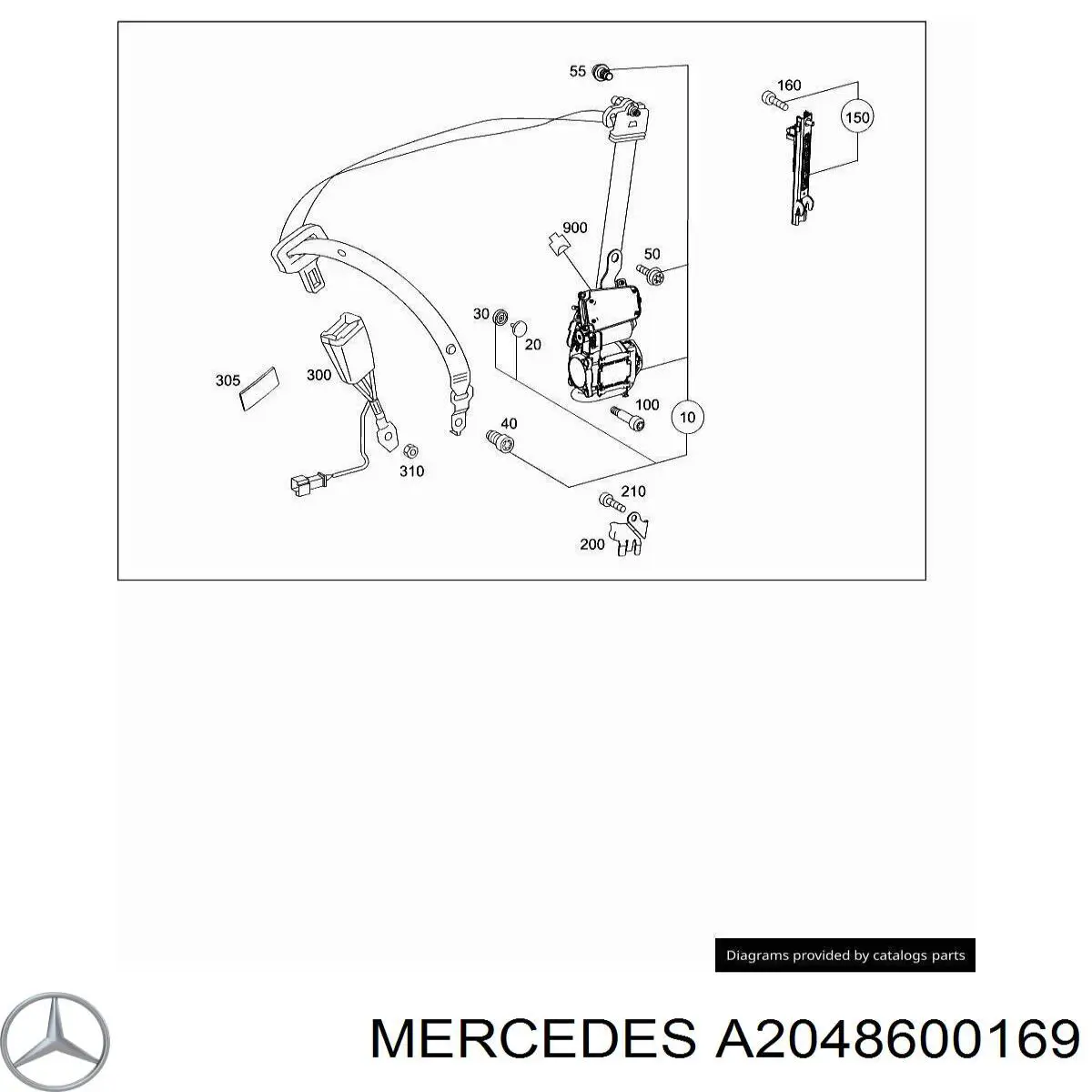  Mercedes A2048600169 ціна, від 38.01 USD