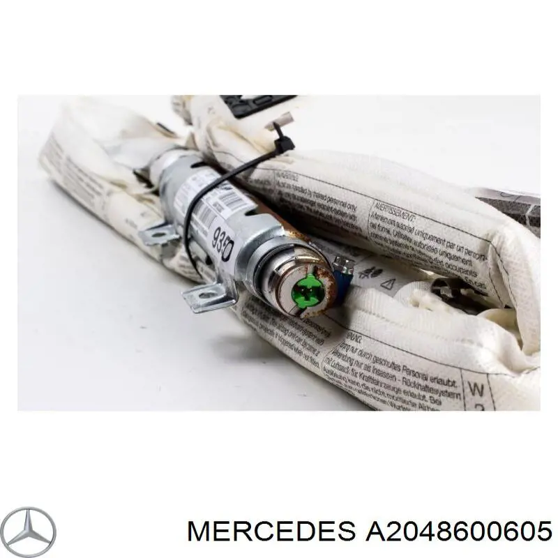 Подушка безпеки, шторка бічна, права, AIRBAG Mercedes A2048600605