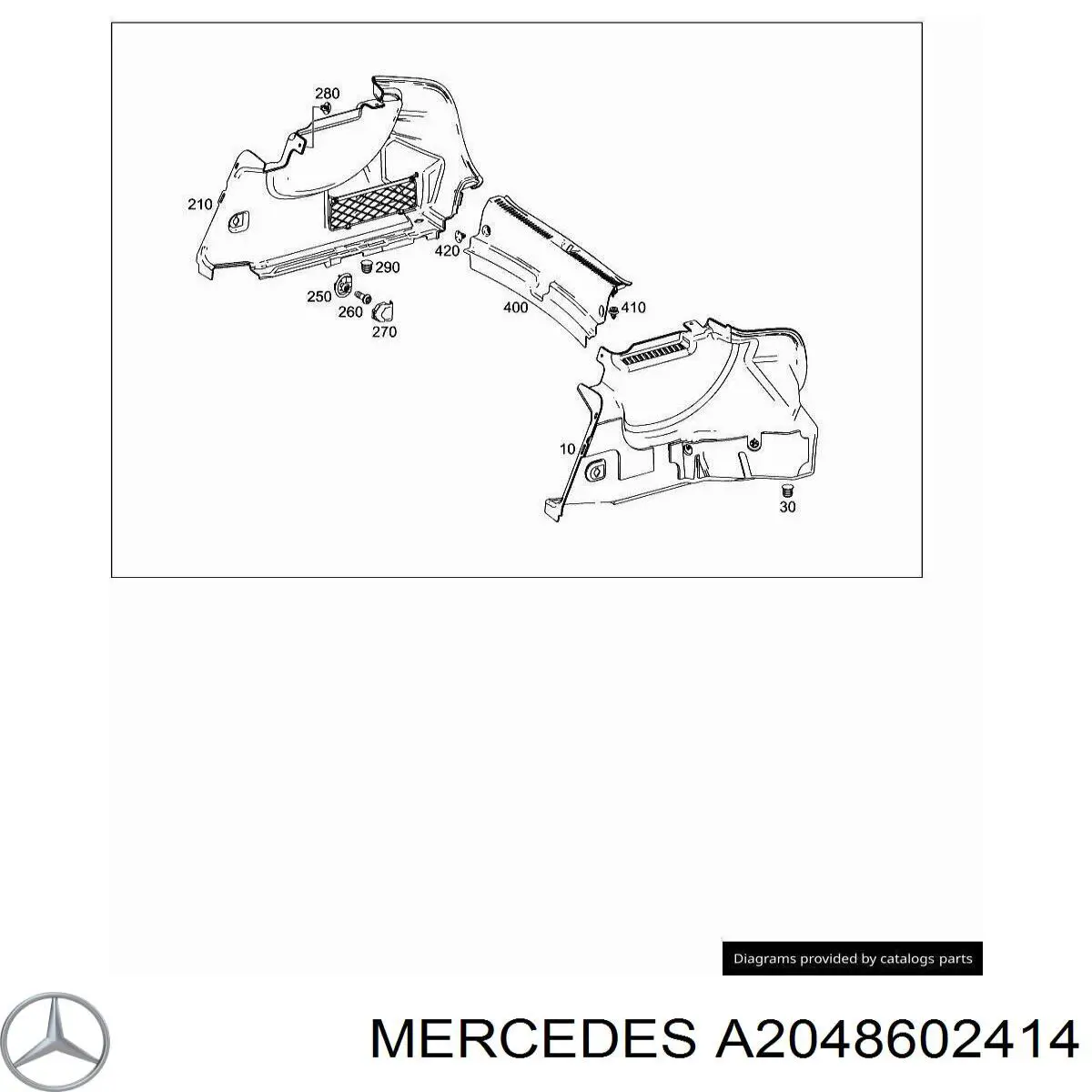 Купити A2048602414 Mercedes 