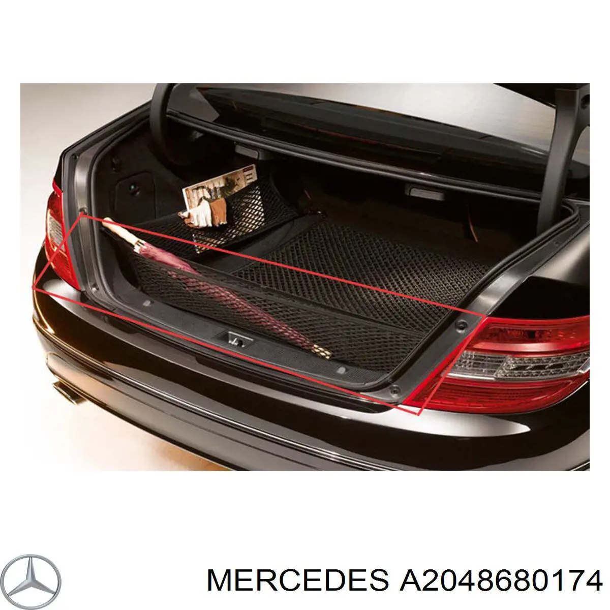 Сітка багажника Mercedes A2048680174 ціна, від 52.84 USD