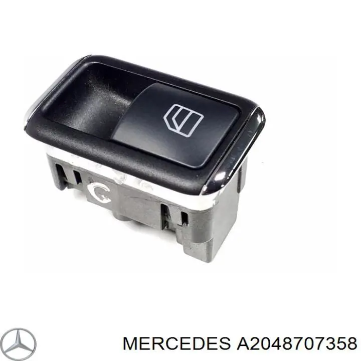 Купити A2048707358 Mercedes Кнопковий блок керування склопідіймачами передній правий