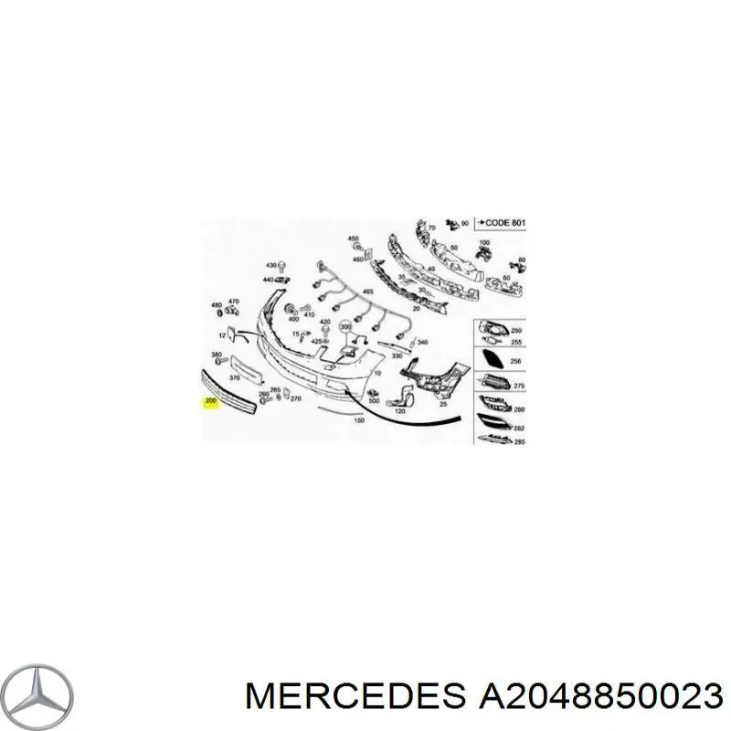  A2048850023 Mercedes