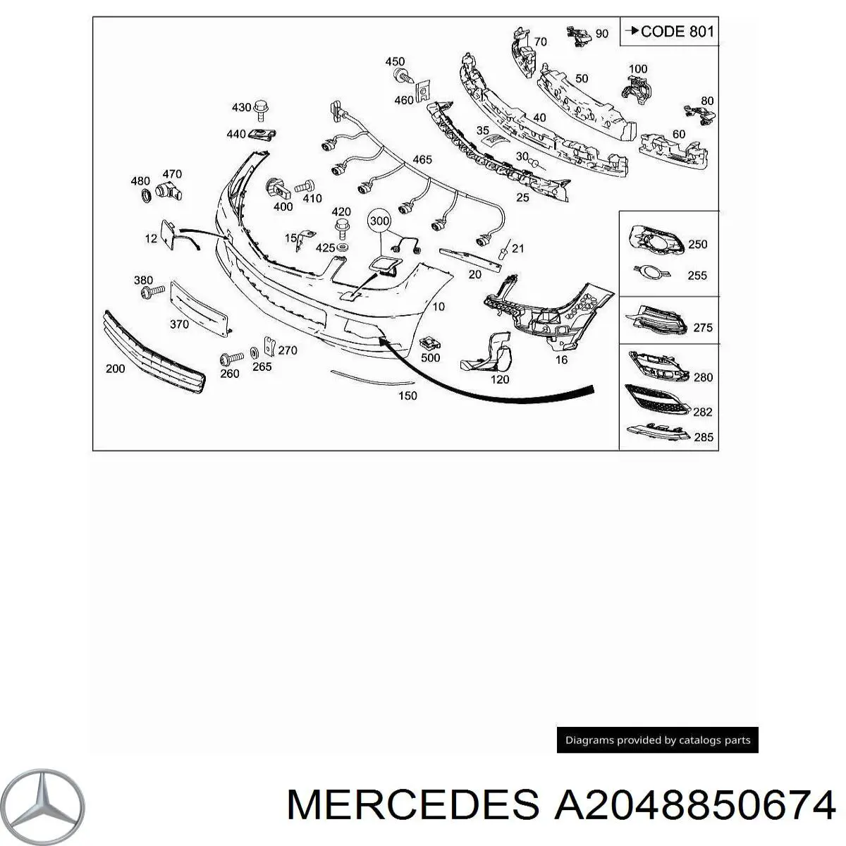 A2048850674 Mercedes 