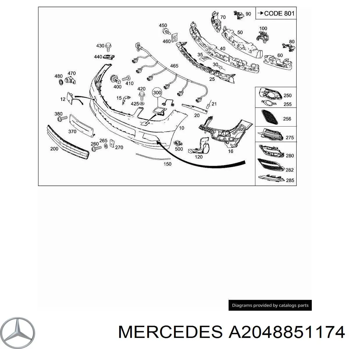 Ободок/окантовка фари протитуманної, лівий Autotechteile 1108818 ціна, від 22.28 USD