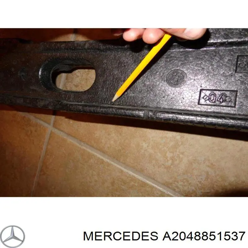 Шина бампера переднього Mercedes A2048851537 ціна, від 43.69 USD
