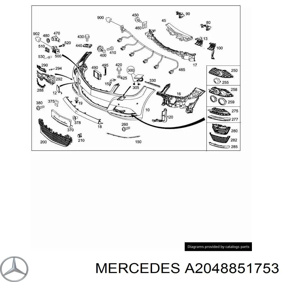A2048851753 Mercedes 