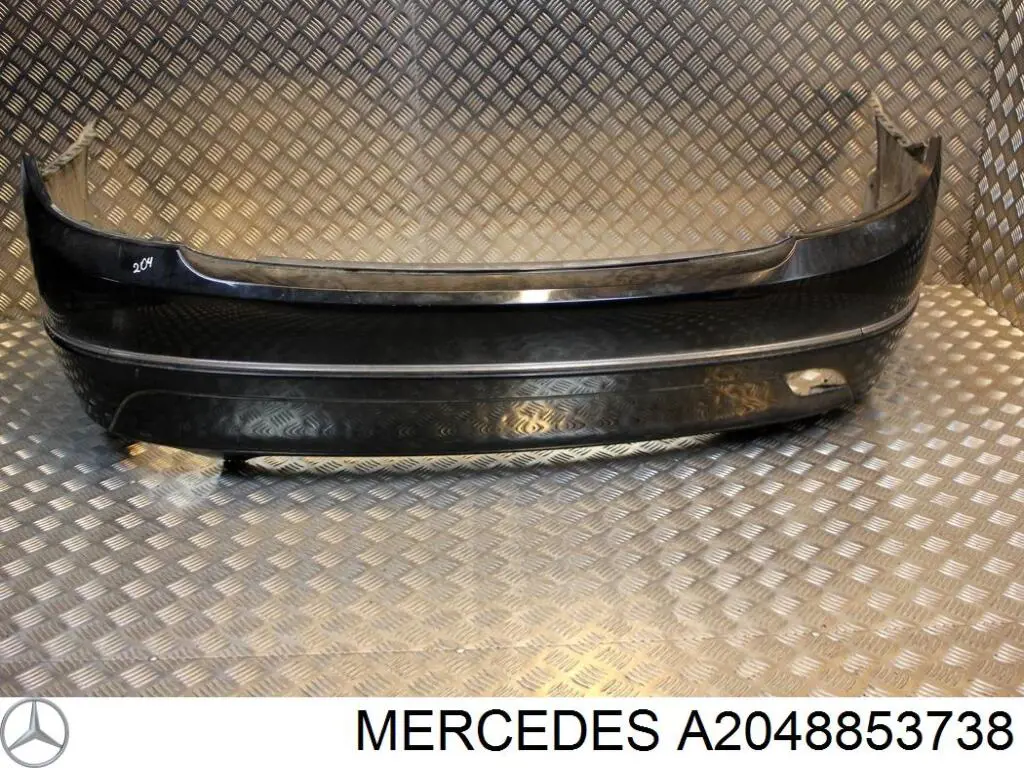A2048853738 Mercedes Спідниця заднього бампера