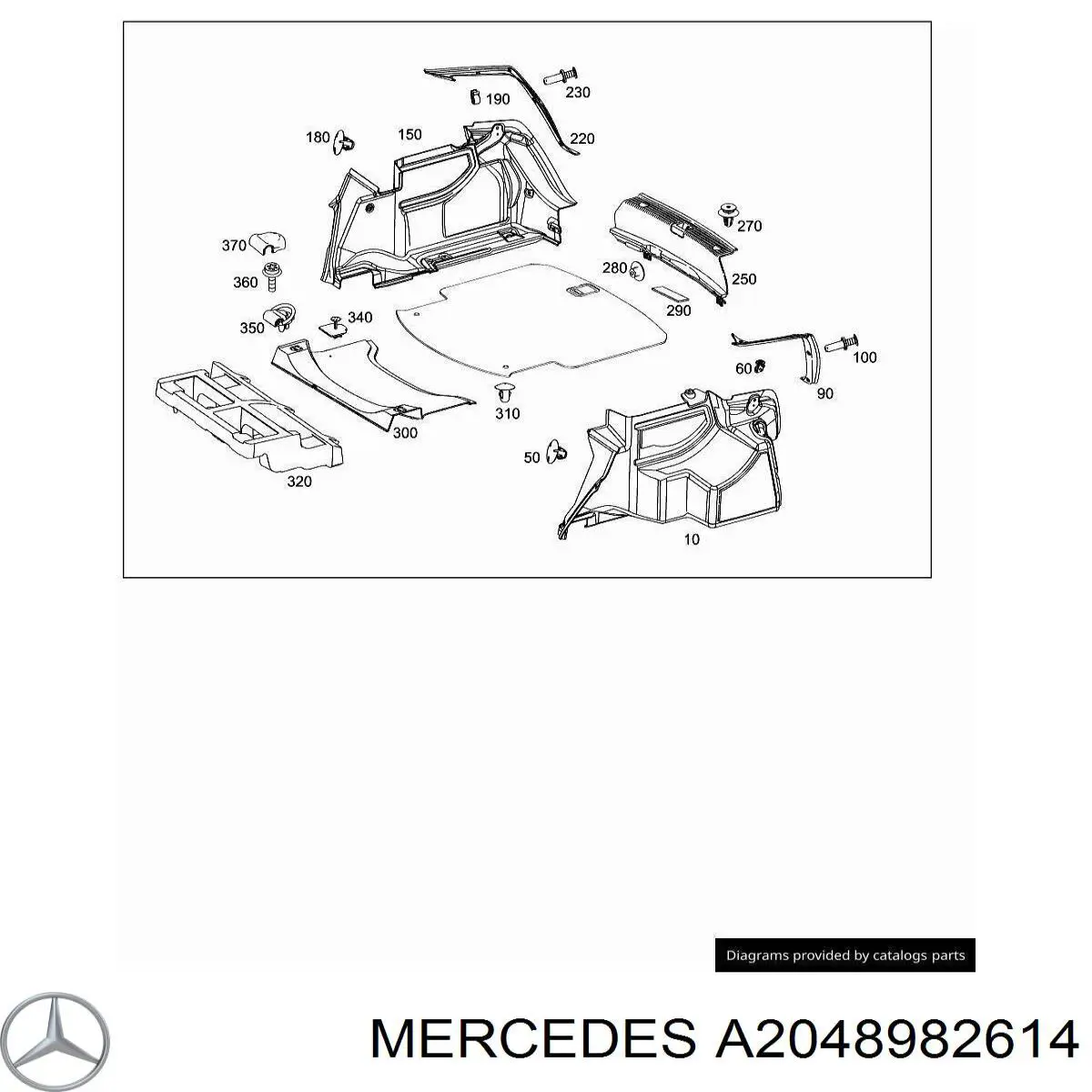 Купити A2048982614 Mercedes 