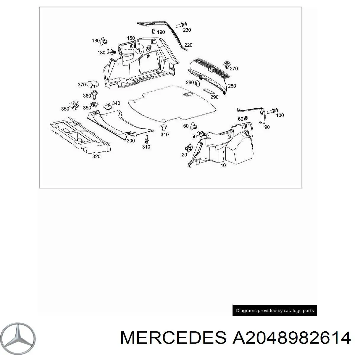 Mercedes A2048982614 ціна, від 6.33 USD