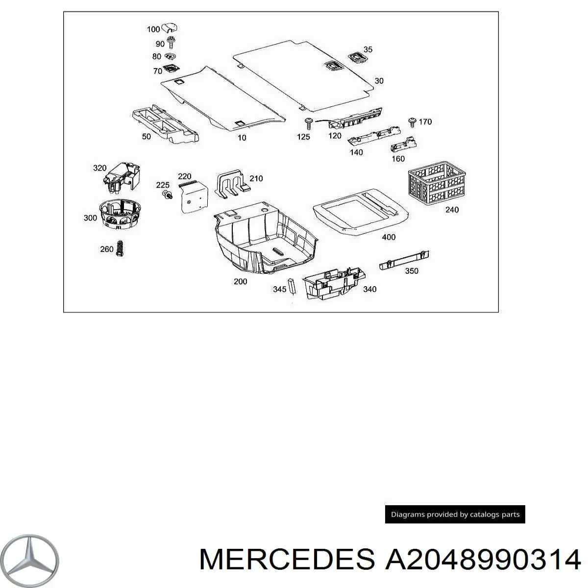  Mercedes A2048990314 ціна, від 8.69 USD