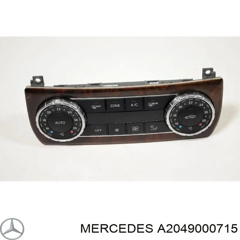 2049007515 Mercedes реостат/перемикач-регулятор режиму обігрівача салону