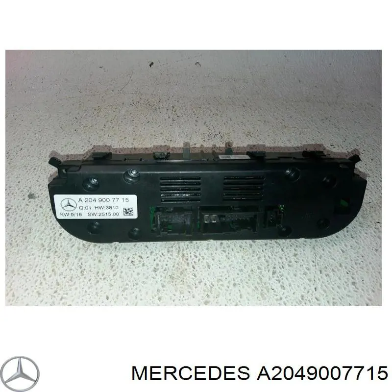 A2049007715 Mercedes Механізм управління кондиціонером