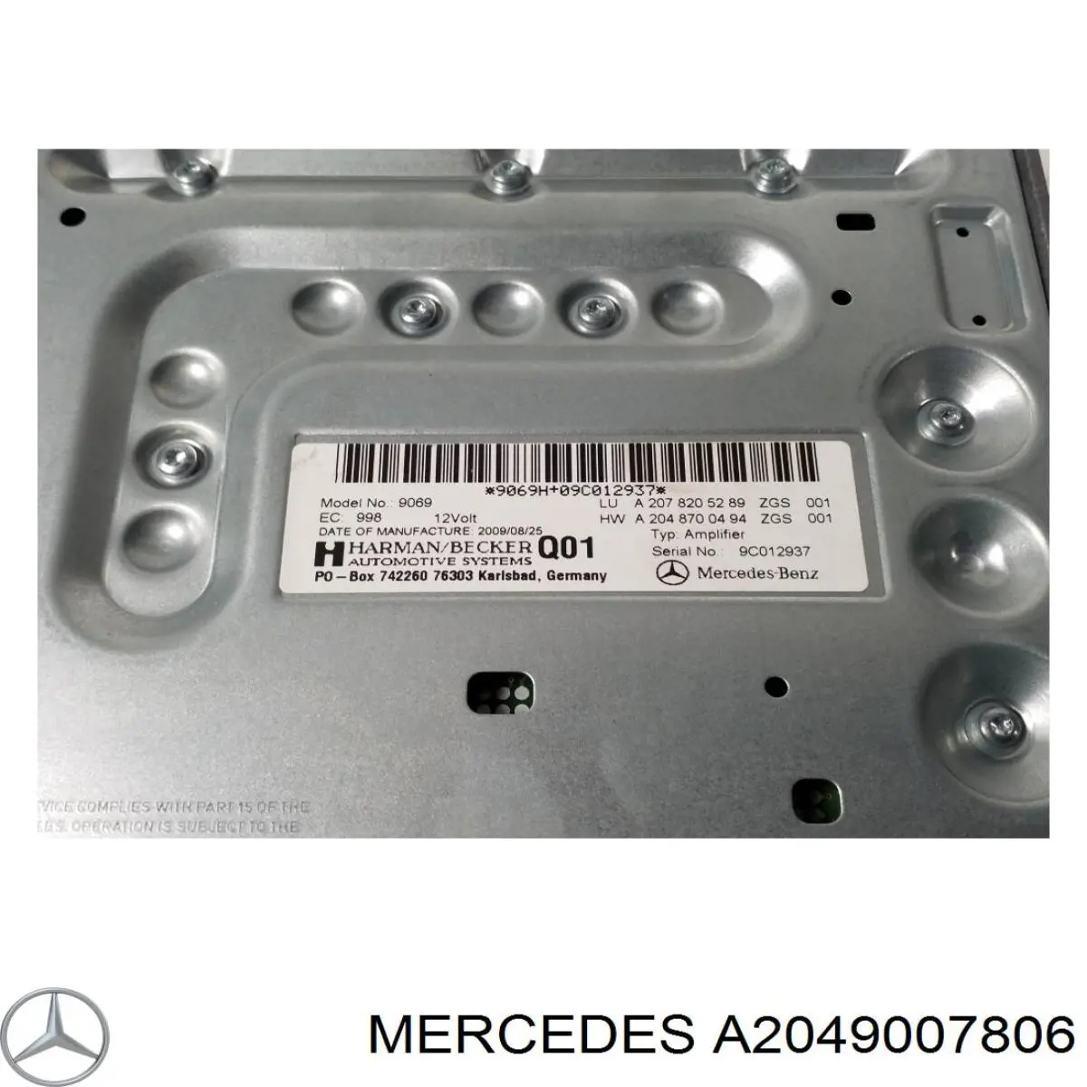 Купити A2049007806 Mercedes 
