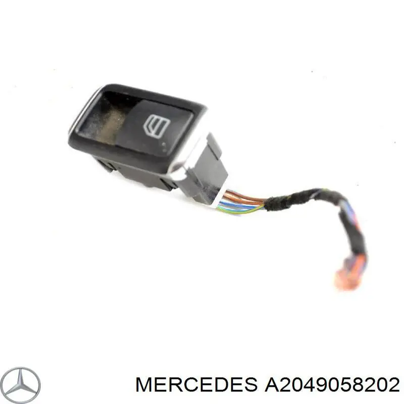 Кнопка вмикання двигуна склопідіймача передня права A2049058202 Mercedes
