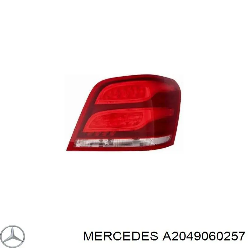 Задні ліхтарі Mercedes A2049060257 ціна, від 158.12 USD