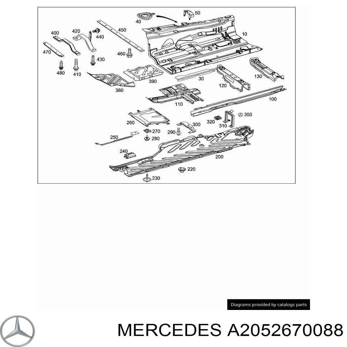  Mercedes A2052670088 ціна, від 6.33 USD