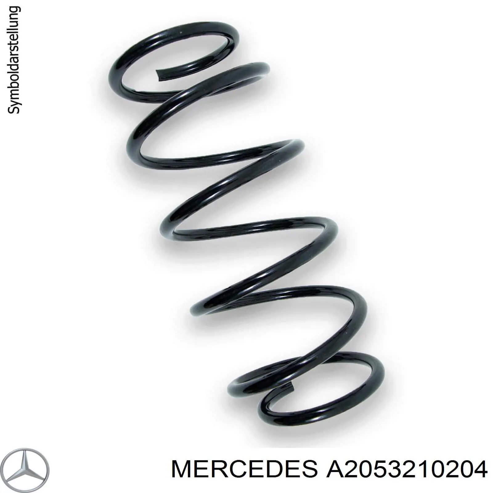 Пружина передня Mercedes A2053210204 ціна, від 53.43 USD