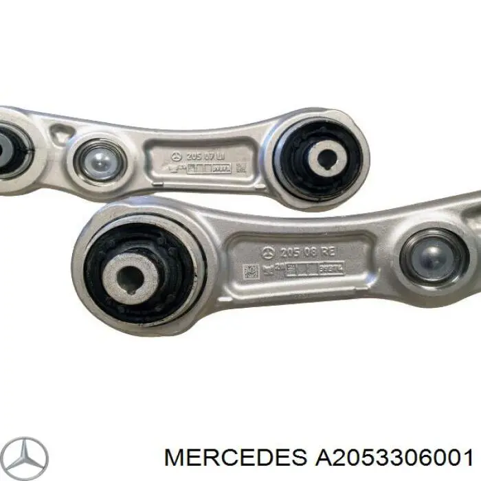 Важіль передньої підвіски нижній, правий A2053306001 Mercedes