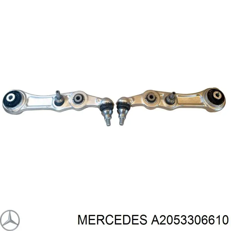 Важіль передньої підвіски нижній, правий A2053306610 Mercedes