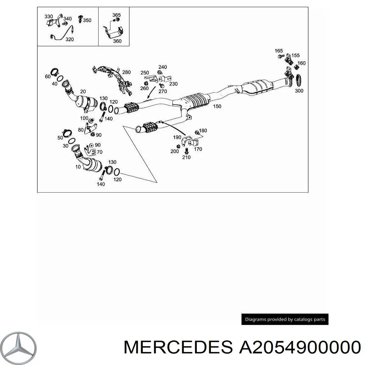  Mercedes A2054900000 ціна, від 57.26 USD