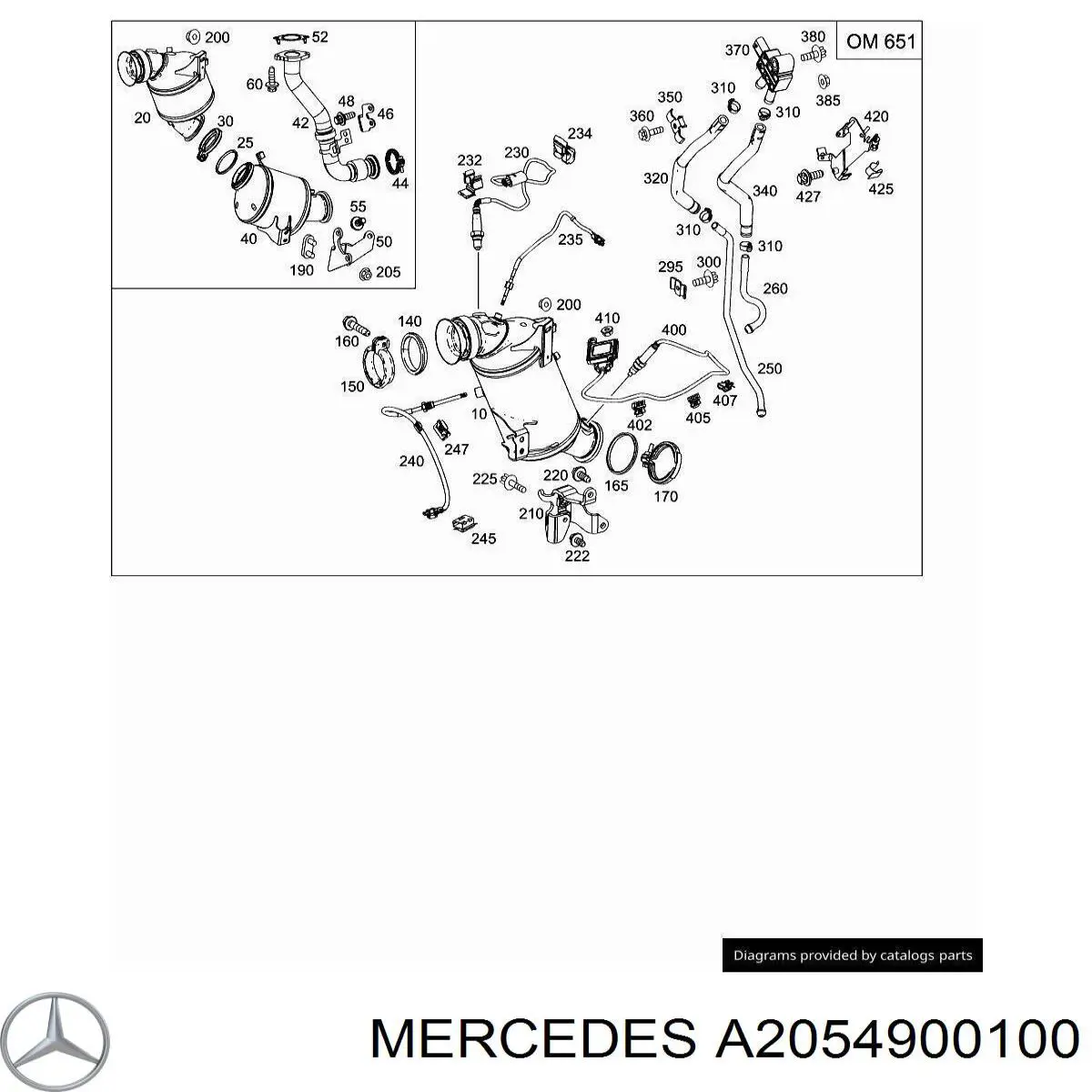 Купити A2054900100 Mercedes 