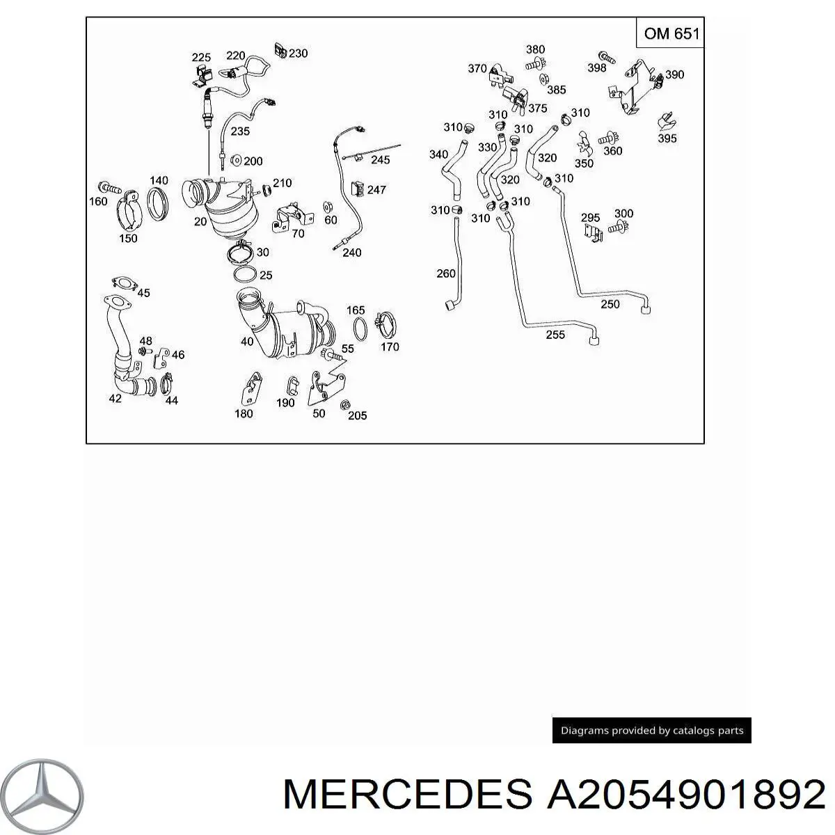  A2054901892 Mercedes