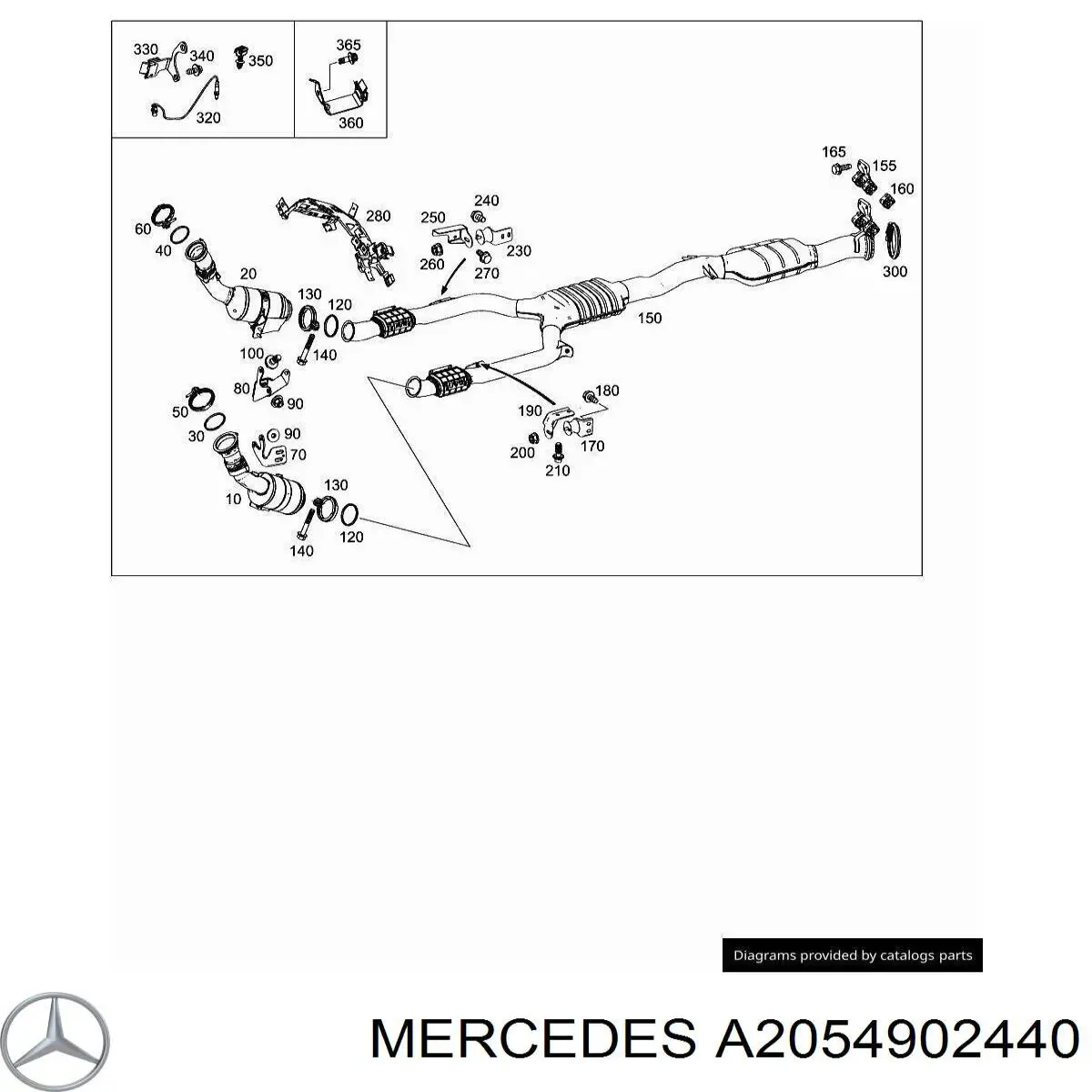  Mercedes A2054902440 ціна, від 7.59 USD