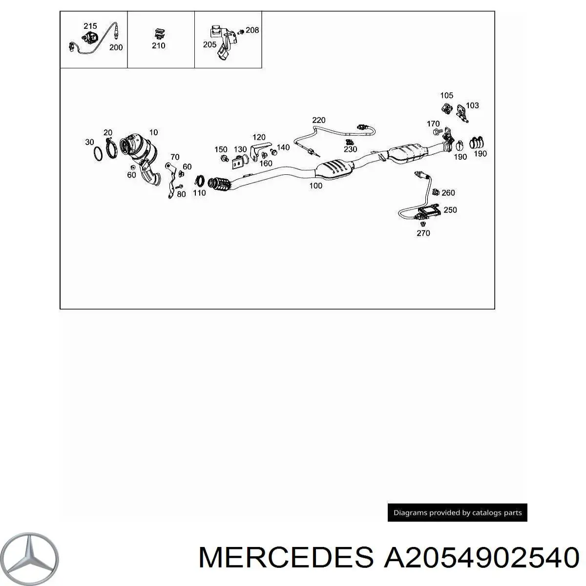 Купити A2054902540 Mercedes 