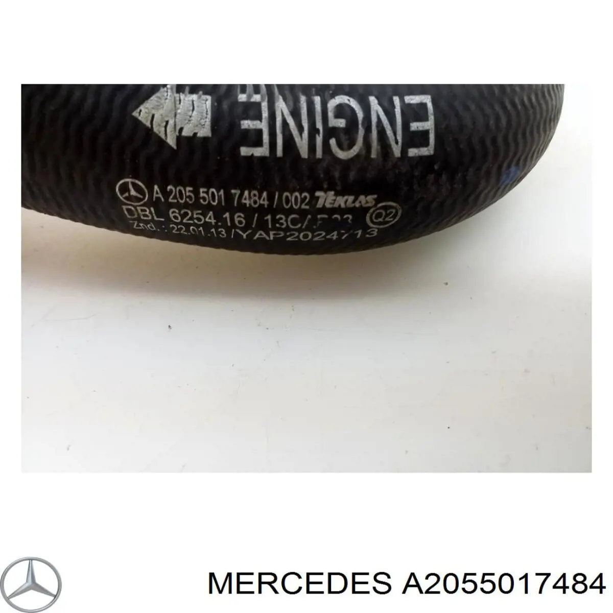 A2055017484 Mercedes Шланг/патрубок радіатора охолодження, нижній