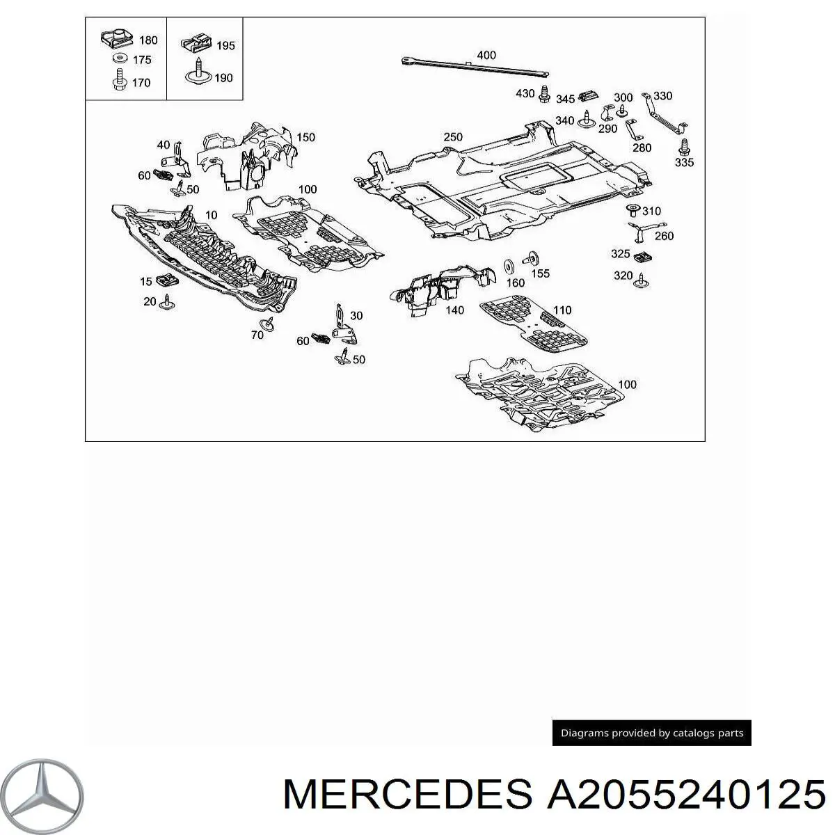  Mercedes A2055240125 ціна, від 25.68 USD