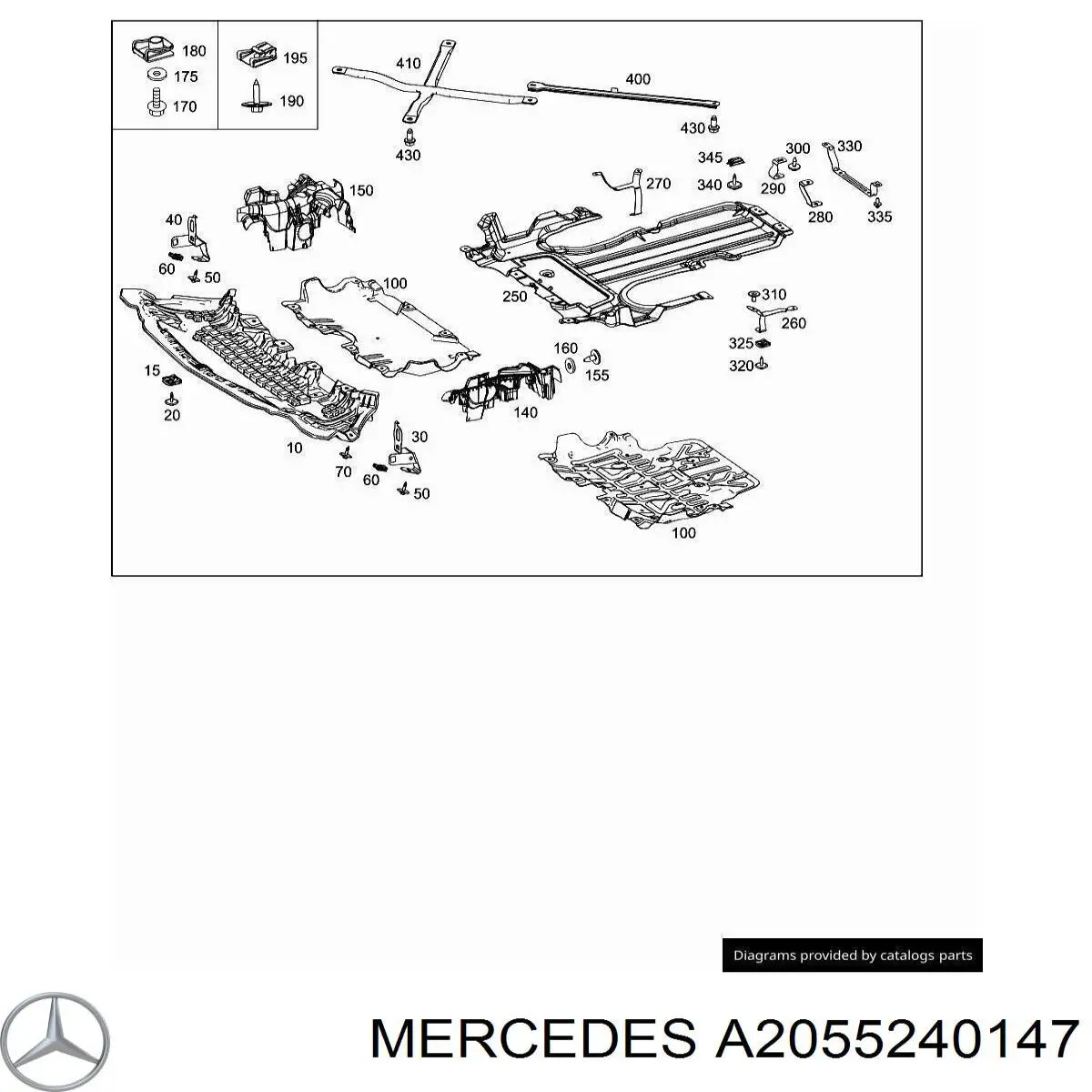  Mercedes A2055240147 ціна, від 16.91 USD