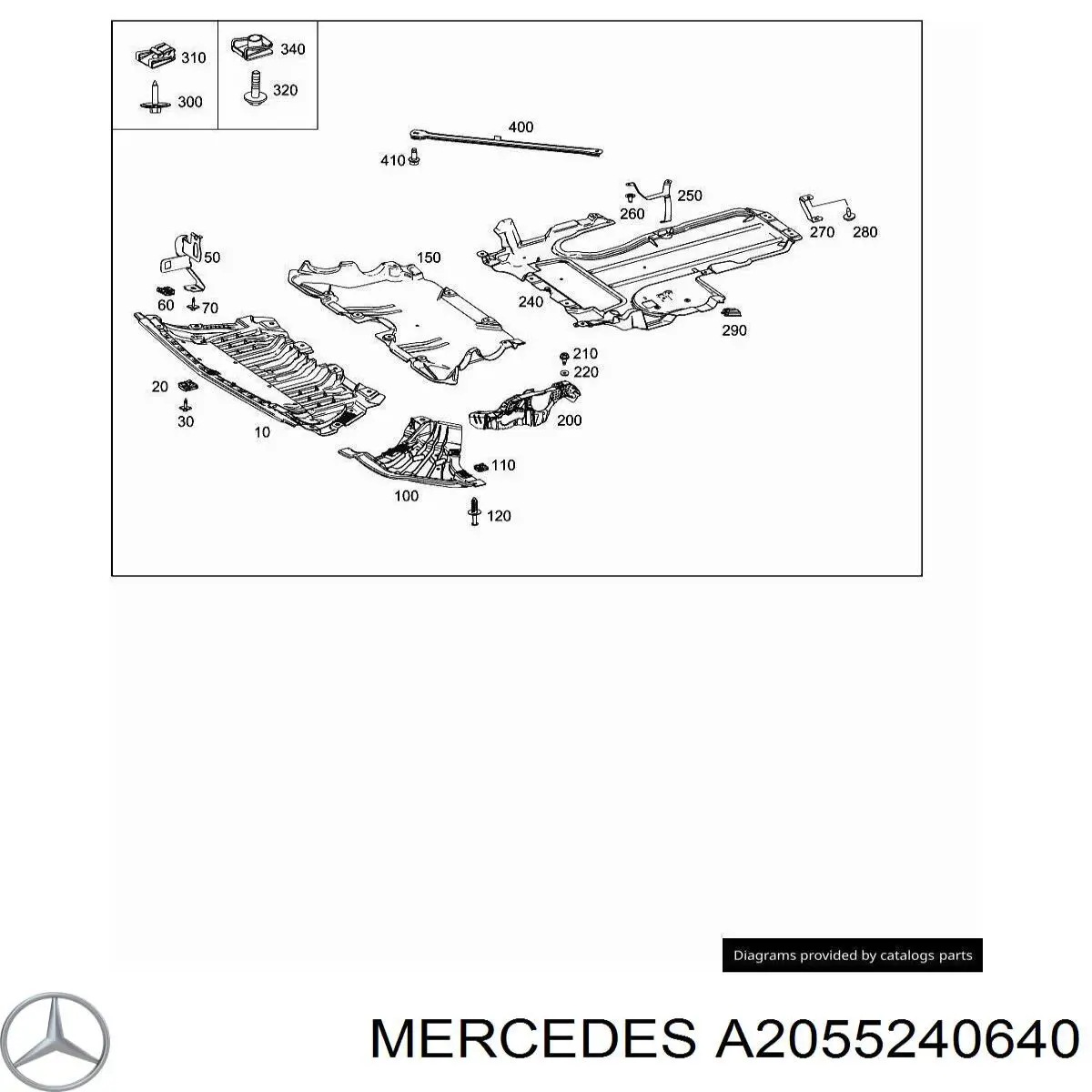  Mercedes A2055240640 ціна, від 6.35 USD