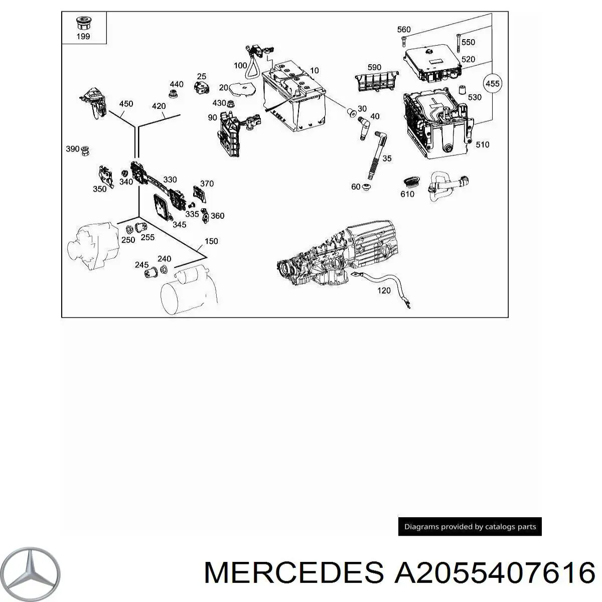  Mercedes A2055407616 ціна, від 19.00 USD