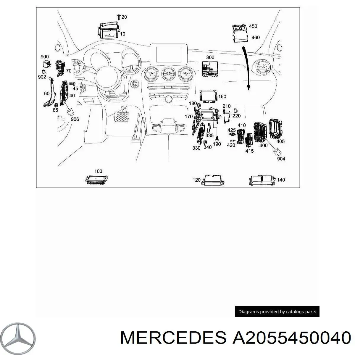 A2055450040 Mercedes 