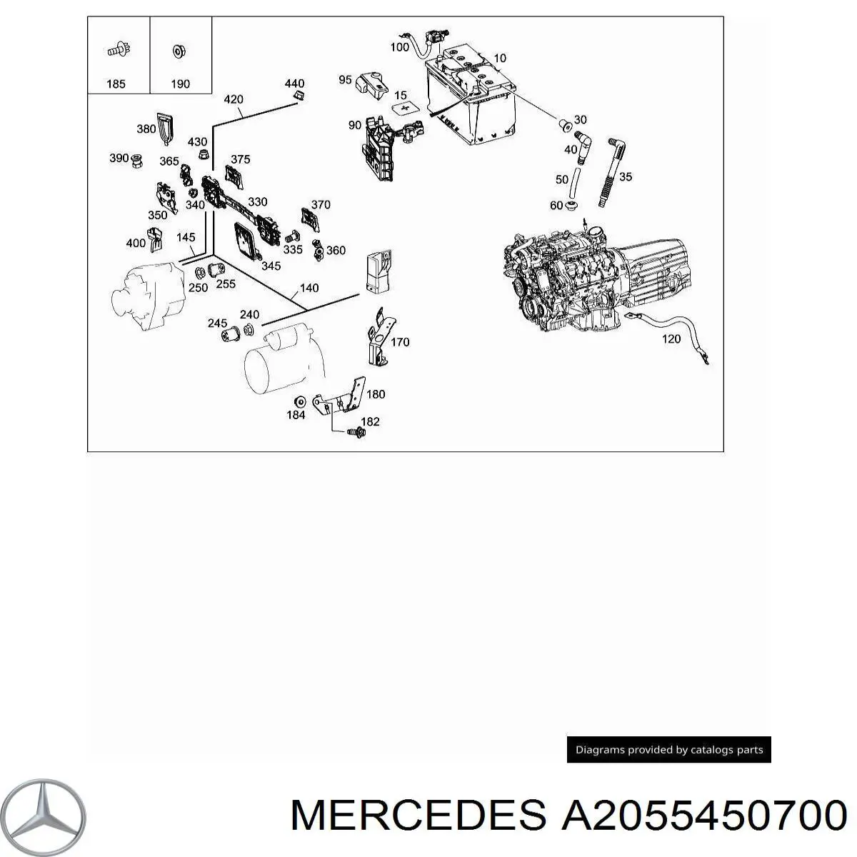  Mercedes A2055450700 ціна, від 2.53 USD