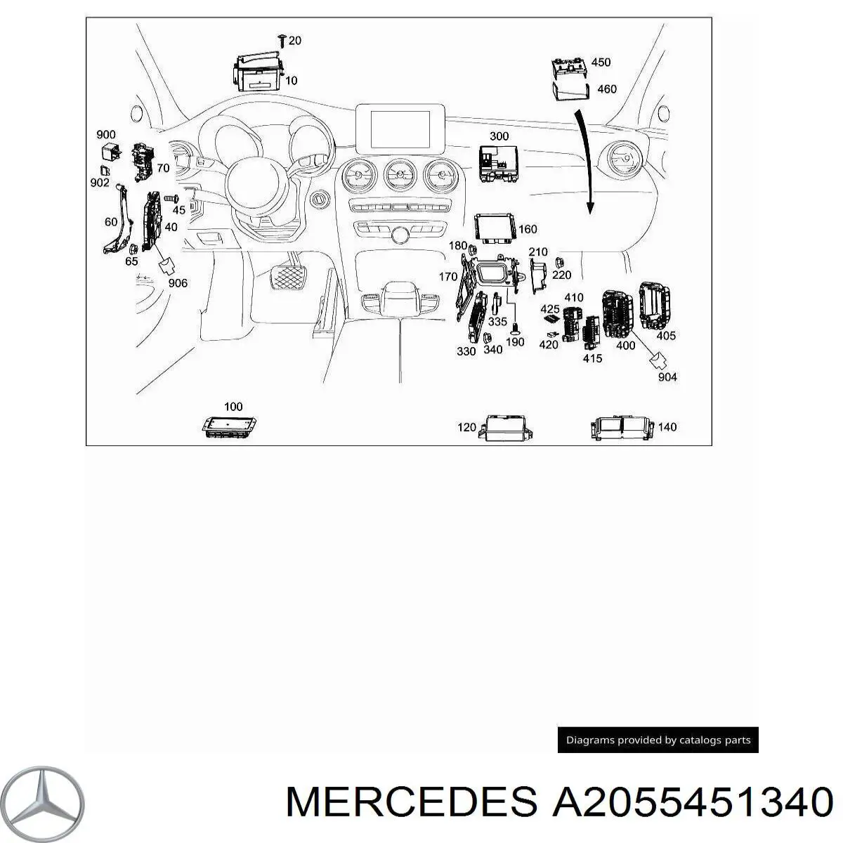  Mercedes A2055451340 ціна, від 5.06 USD