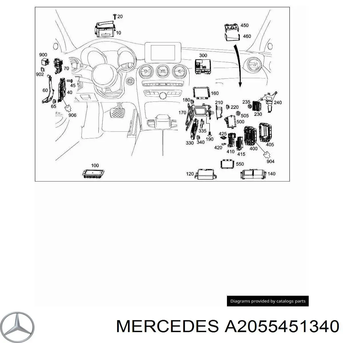 A2055451340 Mercedes 