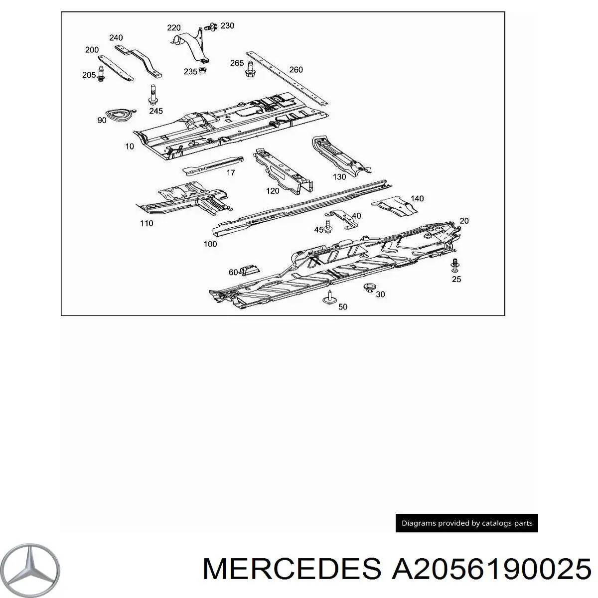 Купити A2056190025 Mercedes 